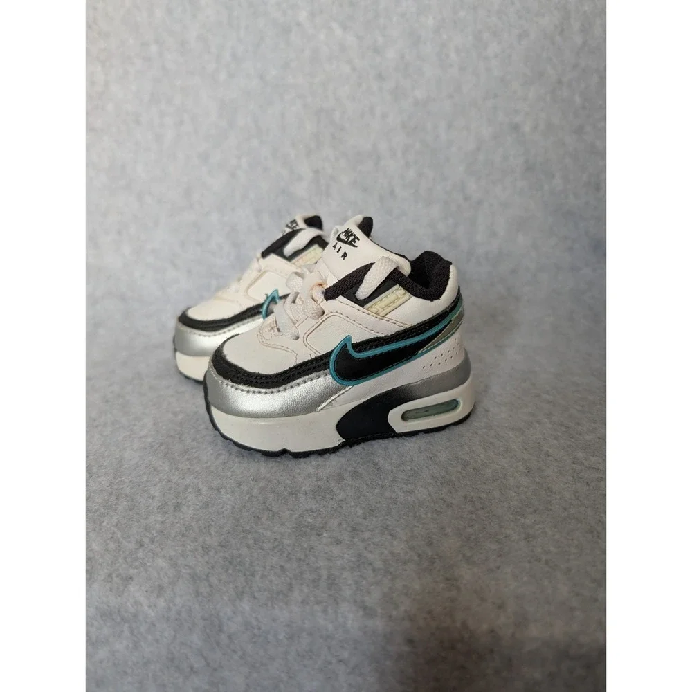 Toddler Nike Air Max Classic Bw‎ Vintage Y2k 2009 Leather Hype 2c White Teal